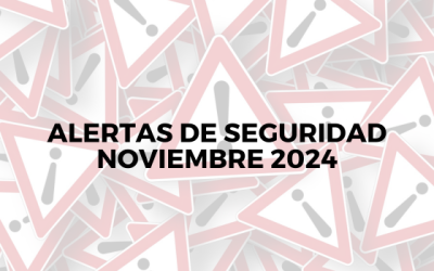 Alertas de seguridad – Noviembre 2024